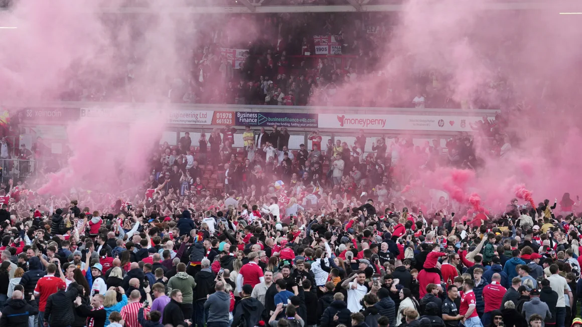Hollywood-backed Wrexham is now just one division below the Premier League after securing yet another promotion