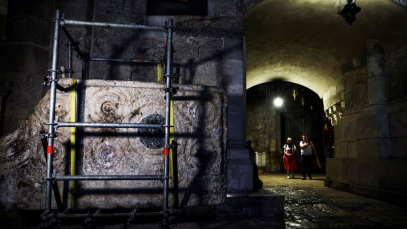 Ancient Altar Rediscovered at Jerusalem's Church