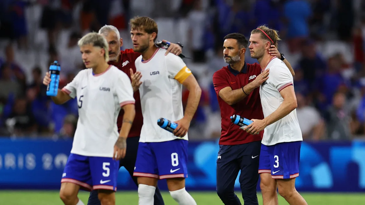 US men's soccer team dealt heavy defeat by host France in opening Olympic match