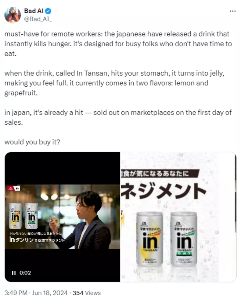 What is 'In Tansan?' Japanese Drink Hailed as Ozempic Alternative