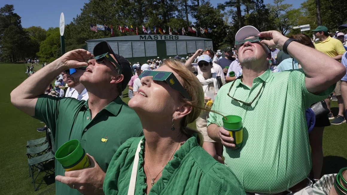 The eclipse is all anyone talked about at The Masters
