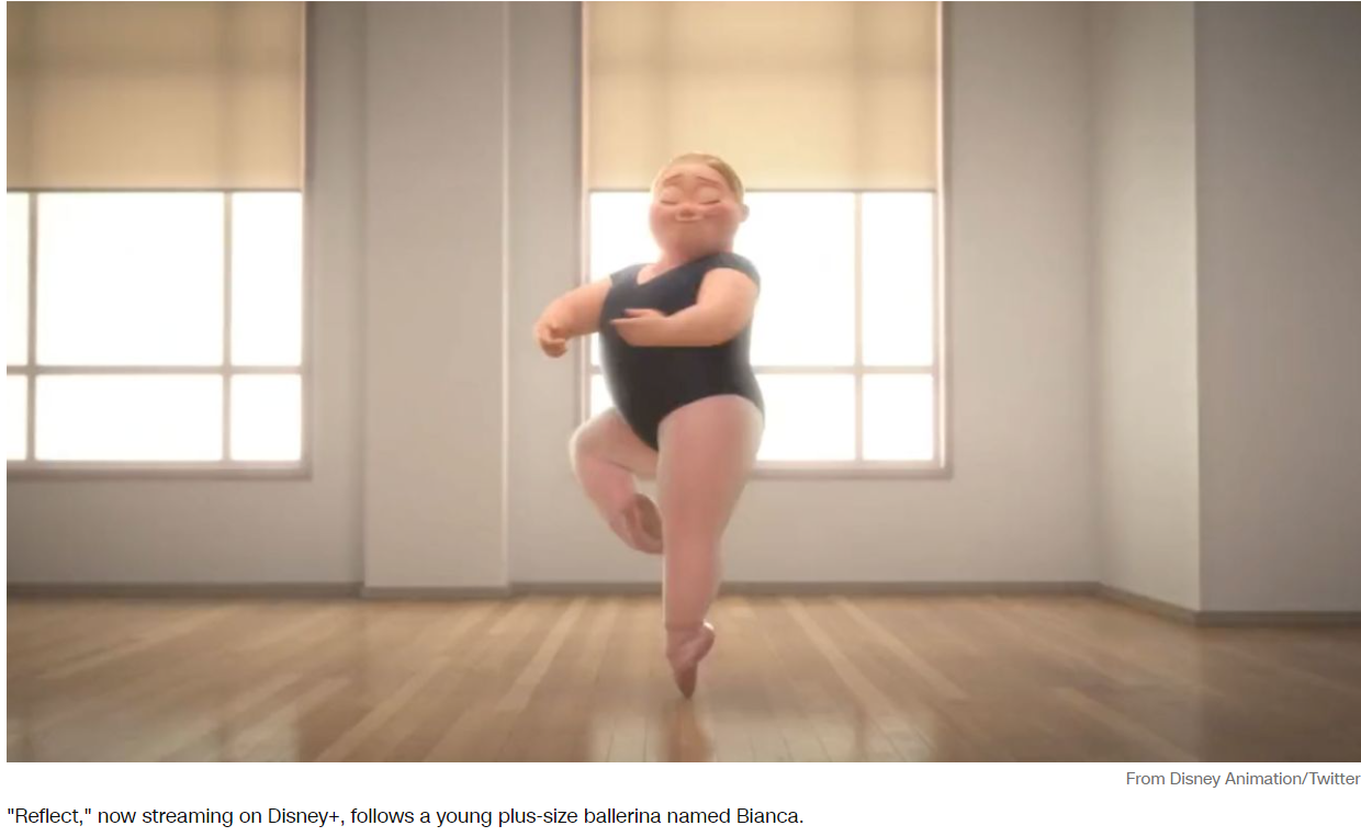 Disney's ‘Reflect' stars a young plus-size ballet dancer – and fans are excited