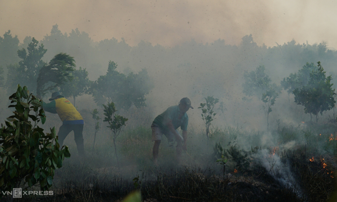 Mekong Delta national park fire caused by trespassers