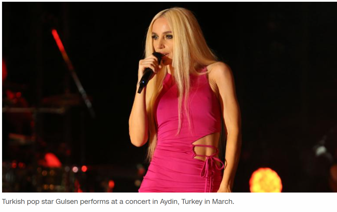 Turkish pop star placed under house arrest over joke about religious schools