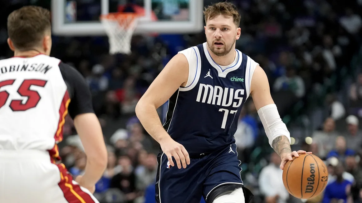 ‘You're seeing something as rare as a Picasso': Luka Dončić makes history in Dallas Mavericks win over Miami Heat