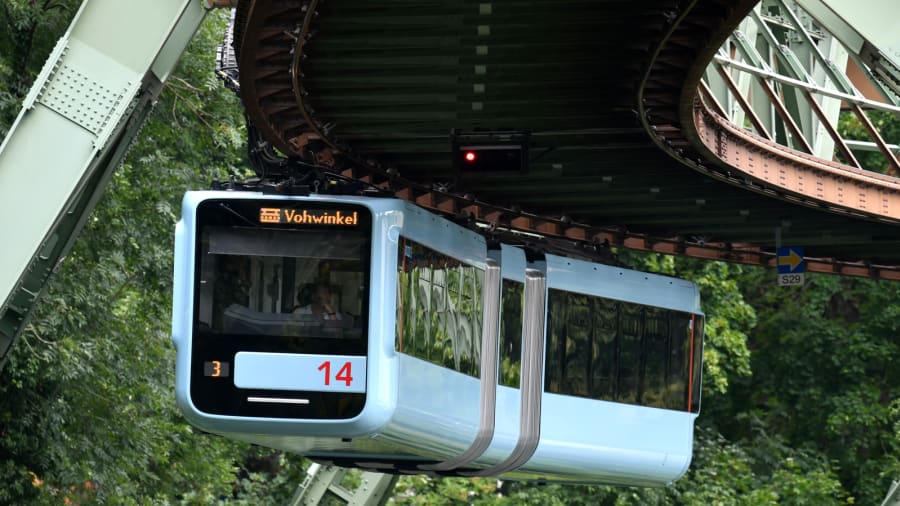 The German city with an incredible upside down railway