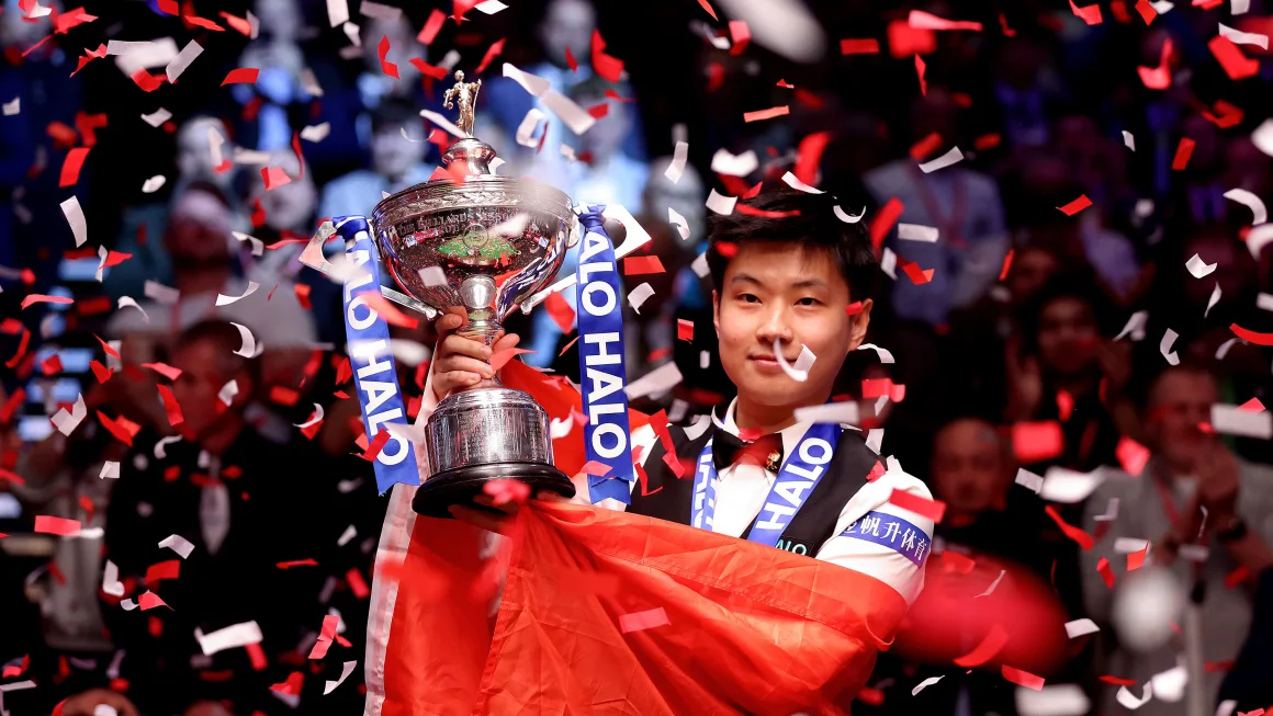 Zhao Xintong becomes China's first world snooker champion after comeback from ban