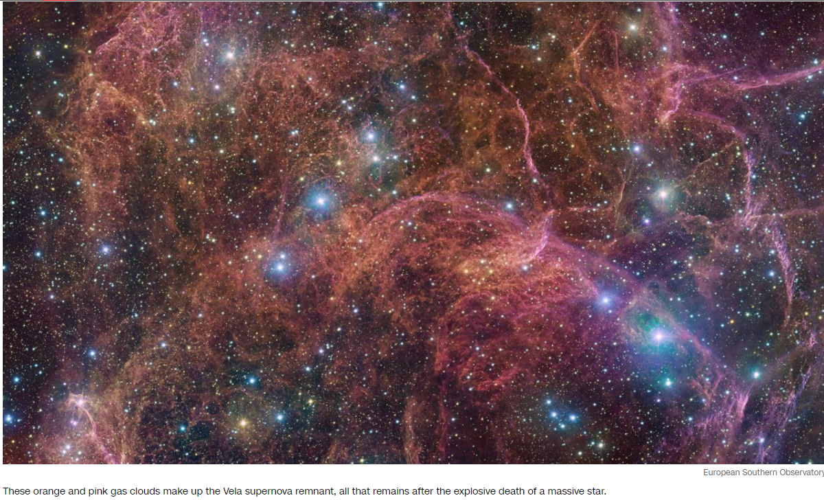 Astronomers spy the ghost of a star and cosmic cobwebs