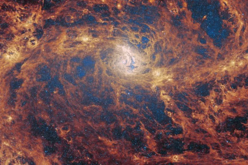 Webb Telescope Reveals Hidden Supermassive Black Hole in Nearby Galaxy