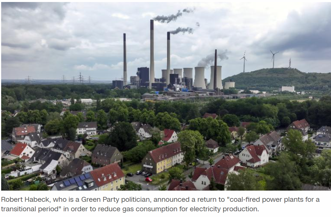 Germany to fire up coal stations as Russia squeezes gas supply