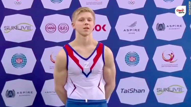 Russian gymnast Ivan Kuliak banned for one year after wearing pro-war symbol on podium