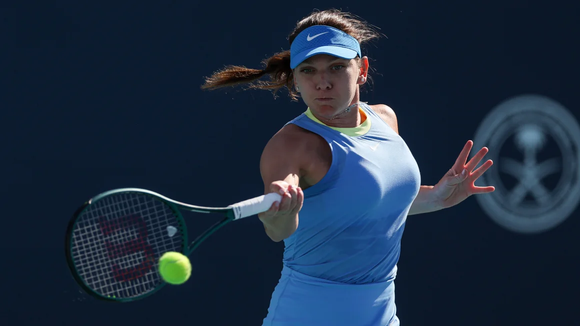 Simona Halep loses on return from doping ban while Caroline Wozniacki criticizes awarding of Romanian's wild card