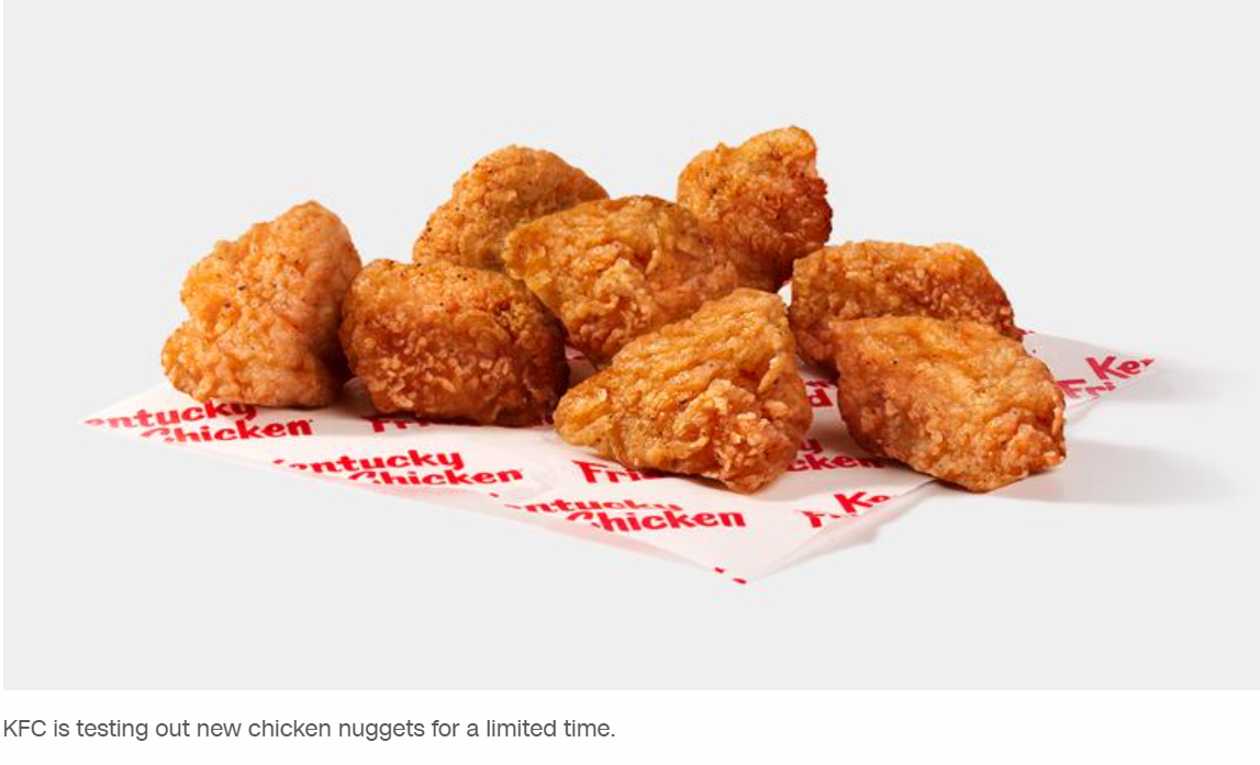 KFC just rolled out a new menu item to attract a younger crowd