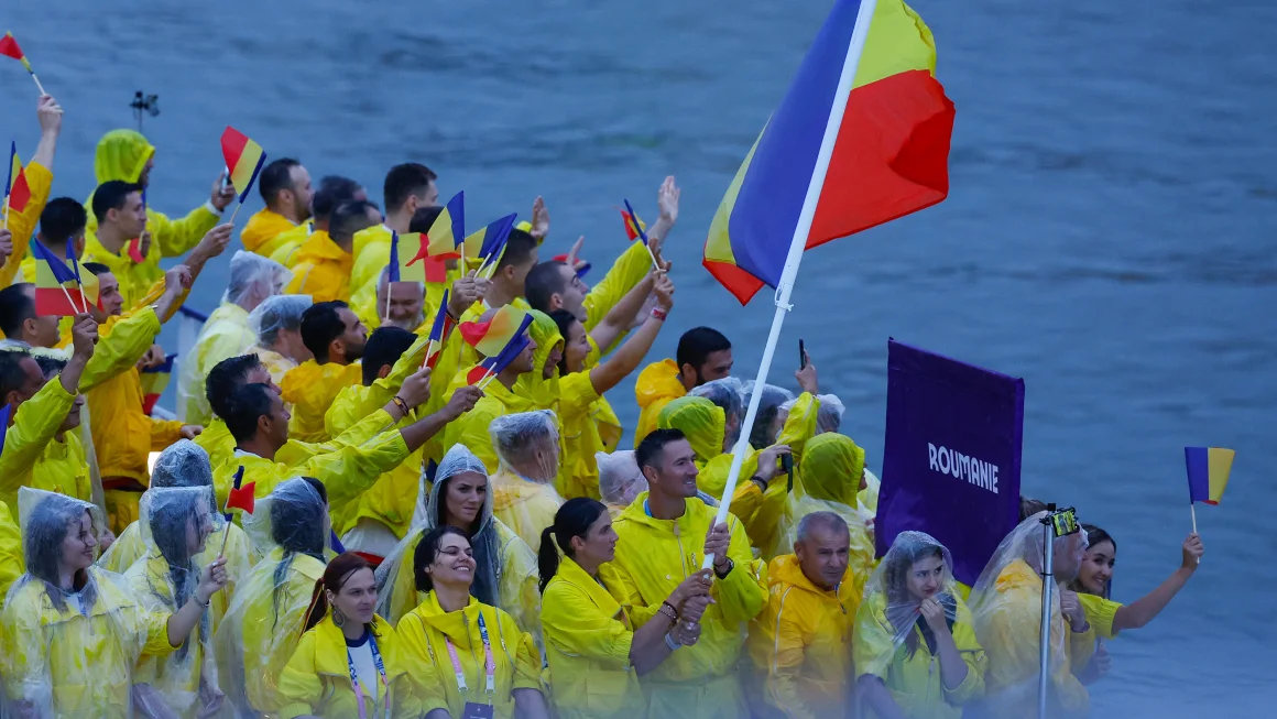 Olympic moment of the day: Married couple makes history as Romania's flag bearers