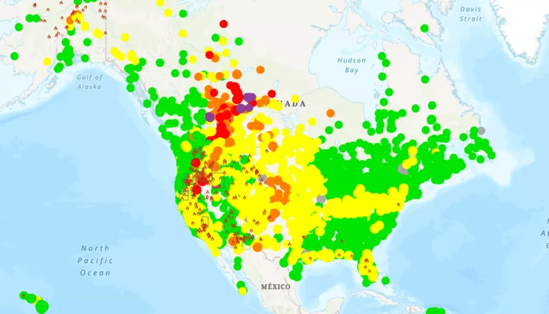 Wildfire Update: Smoke Map Reveals Where US Faces Hazardous Air